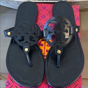 Elegant Black Leather Sandals